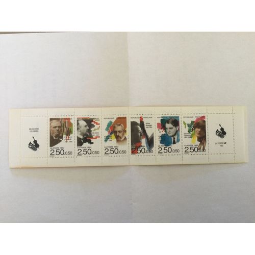 Carnet De 6 Timbres France 1992. Musiciens Célèbres.