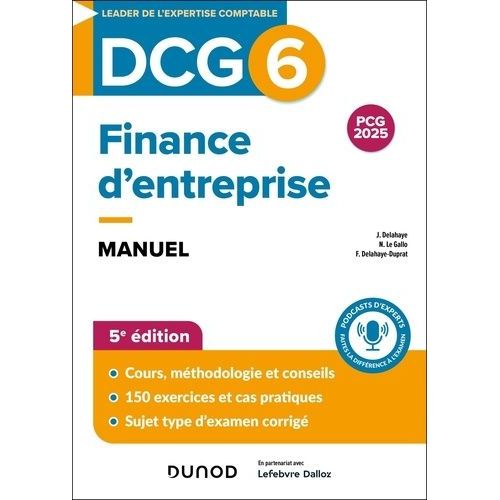 Finance D'entreprise Dcg 6 - Manuel