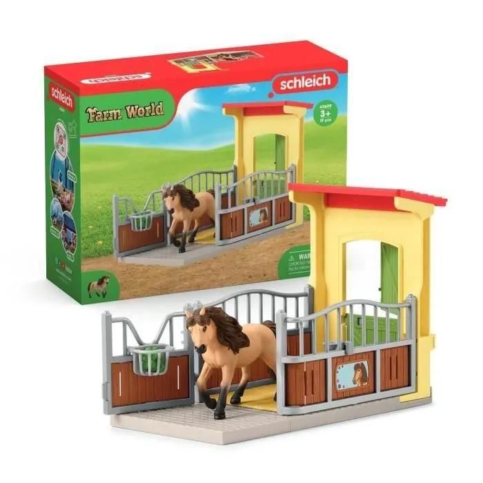 Farm World Box Avec Poney Islandais - 2