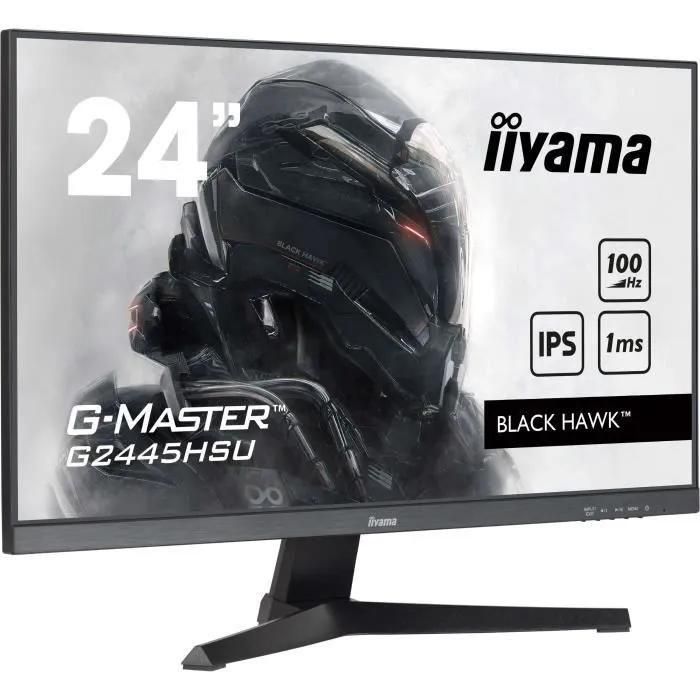 iiyama G-MASTER Black Hawk G2445HSU-B2 - cran LED - 24' (23.8' visualisabl... - 2