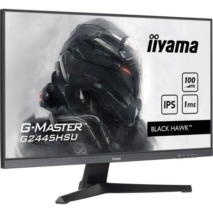 iiyama G-MASTER Black Hawk G2445HSU-B2 - cran LED - 24' (23.8' visualisabl... - 3