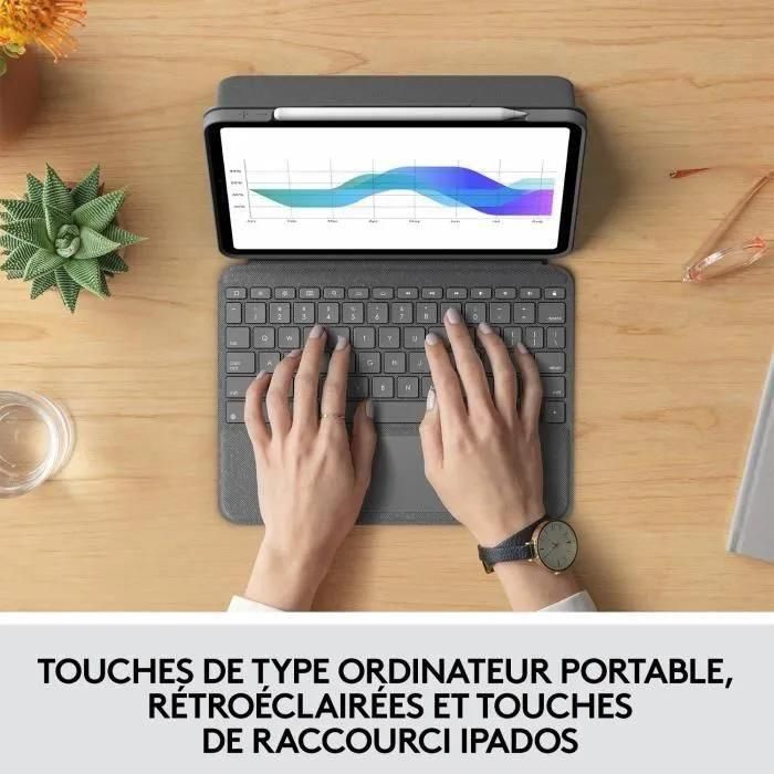 Logitech Folio Touch - Clavier Et �tui - Avec Trackpad - R�tro�clair� - App... - 3