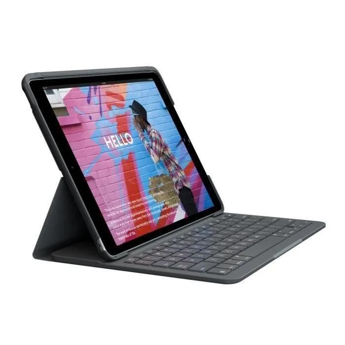 Logitech Slim Folio - Clavier et �tui - sans fil - Bluetooth - Fran�ais - g...