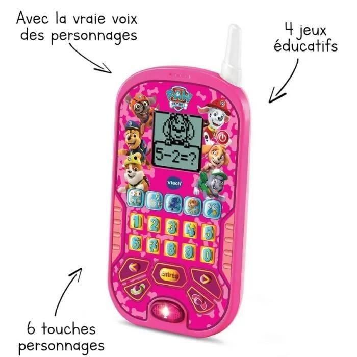 Jouets Educatifs Licence Pat Patrouille - Le Smartphone �ducatif Rose - 3
