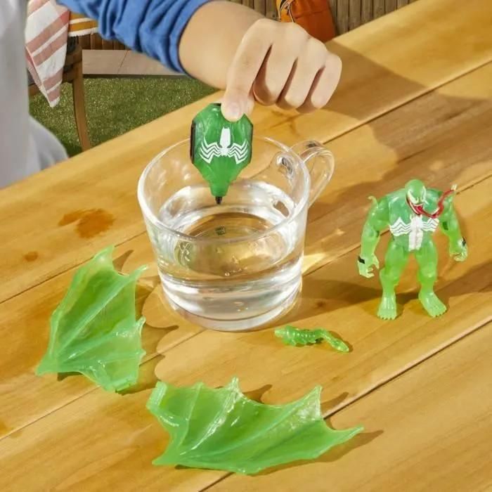 Spiderman Marvel Spider-Man Epic Hero Series Web Splashers Green Symbiote H... - 5
