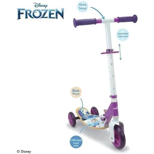 Patinettes Licence Frozen Patinette Bois 3r Pliable - 2