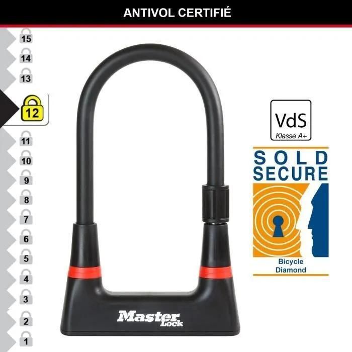 Master Lock 8279eurdpro Antivol V�lo U - 4