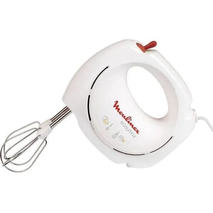 Moulinex Easy Max ABM11A30 - Batteur � main - 200 Watt - blanc/rouge - 2