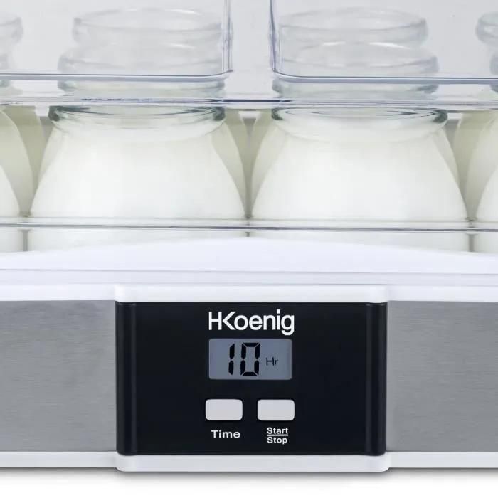 H.Koenig ELY120 - Yaourtire - 21.5 Watt - 6
