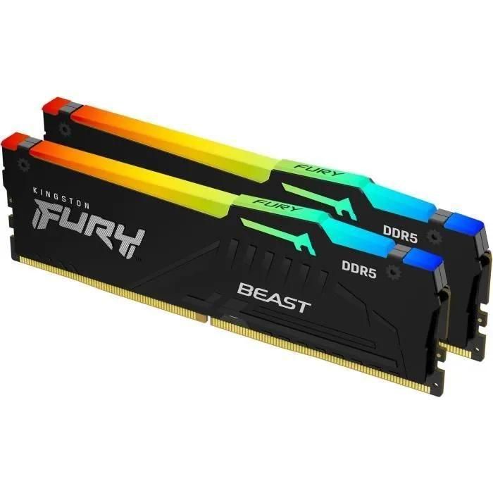 Kingston FURY Beast - DDR5 - kit - 32 Go: 2 x 16 Go - DIMM 288 broches - 56... - 4