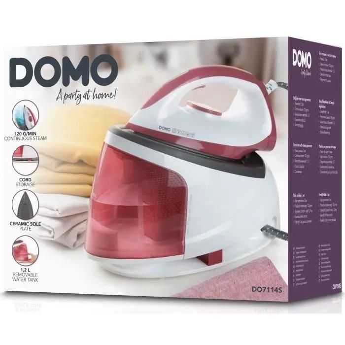 domo DO7114S - Centrale vapeur - semelle : céramique - 2200 Watt - 2