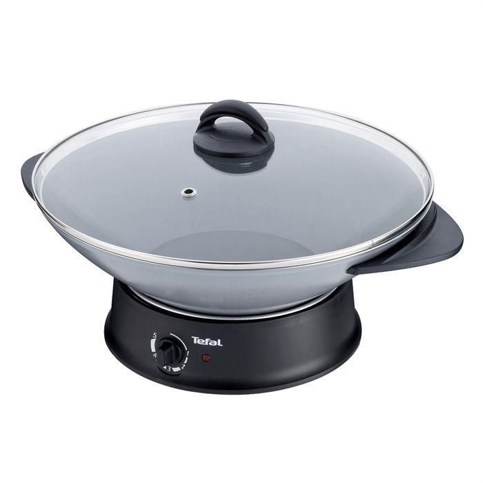 TEFAL Wok Fondue, Thermostat r�glable, Rev�tement antiadh�sif, 8 fourchette...