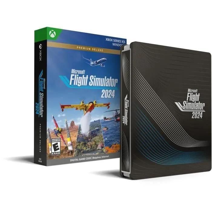 Flight Simulator 2024 (Code In A Box) Edition Premium Deluxe Steelbook Xbox...
