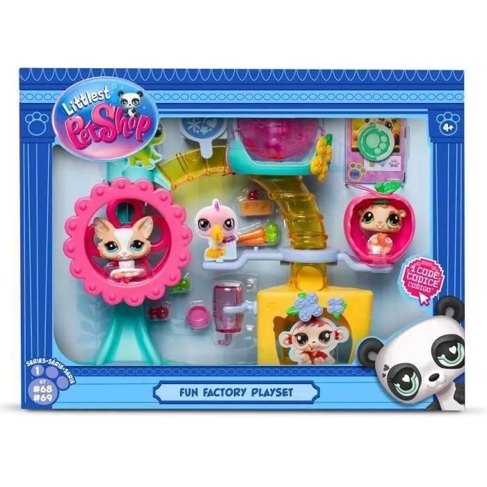 Bandai - Littlest Pet Shop - Coffret Fun Factory - Ensemble De Jeu Avec 2 A... - 5