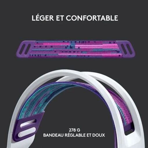 Logitech G G733 LIGHTSPEED Wireless RGB Gaming Headset - Micro-casque - cir... - 3