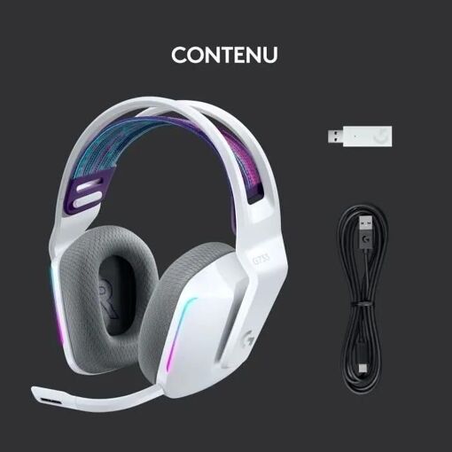 Logitech G G733 LIGHTSPEED Wireless RGB Gaming Headset - Micro-casque - cir... - 7