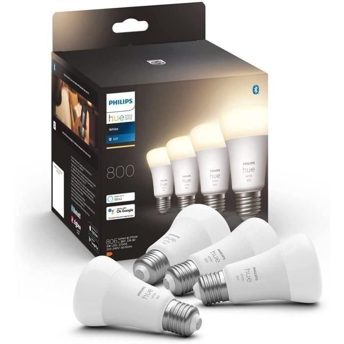 Philips Hue - 4pack E27 - Warm White