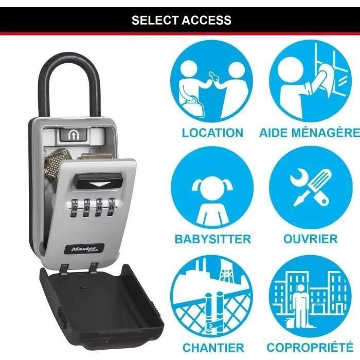 MASTER LOCK Boite a cles securisee retroeclairee - A anse - 4