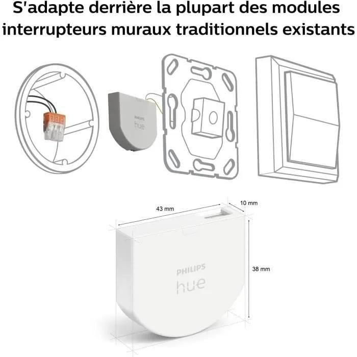 Télécommande Philips Hue Wall Switch Module 2-Pack Interrupteur Mural - 6