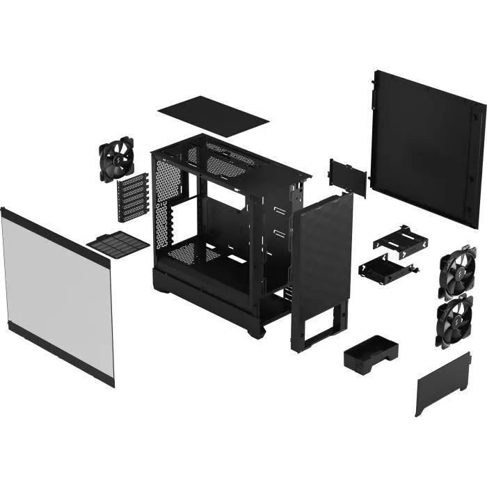 Boitier PC Moyen Tour ATX Fractal Design Pop Air avec panneau vitr� - Noir - 6