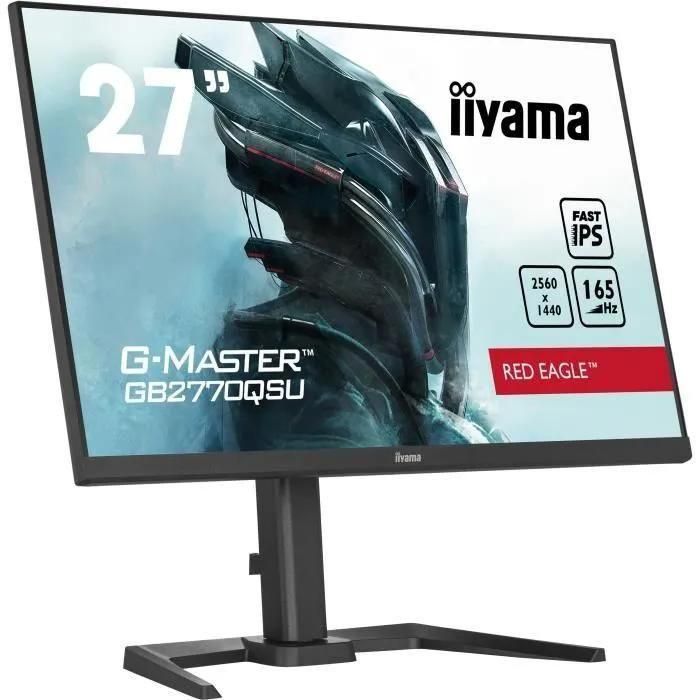iiyama G-MASTER Red Eagle GB2770QSU-B5 - cran LED - 27' - 2560 x 1440 WQHD... - 2