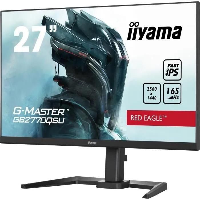 iiyama G-MASTER Red Eagle GB2770QSU-B5 - cran LED - 27' - 2560 x 1440 WQHD... - 3