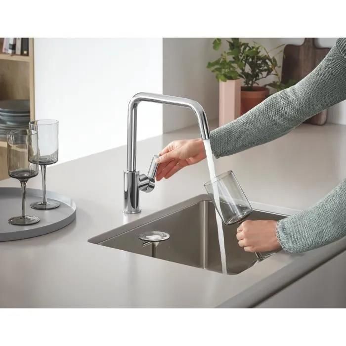 Mitigeur �vier START GROHE 30470000 QuickFix Plus - bec haut- rotation 150�... - 4