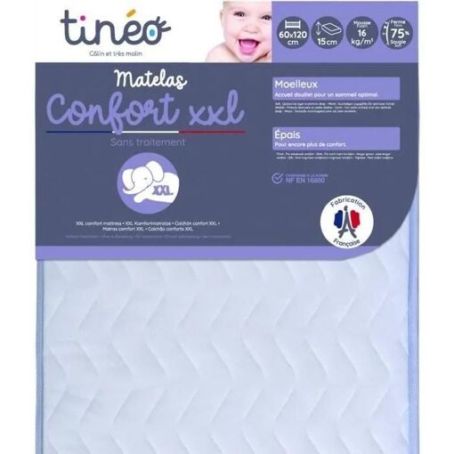Matelas Confort Xxl 60x120x15 - Tinéo - 4