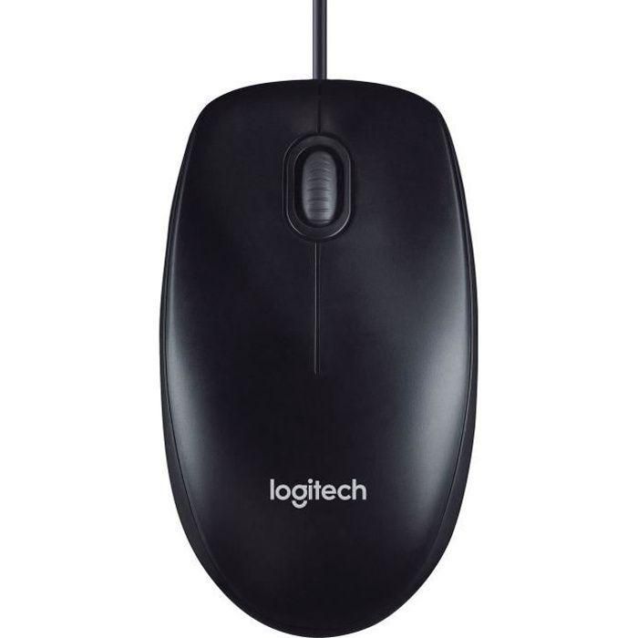 Logitech M90 - Souris - droitiers et gauchers - optique - filaire - USB