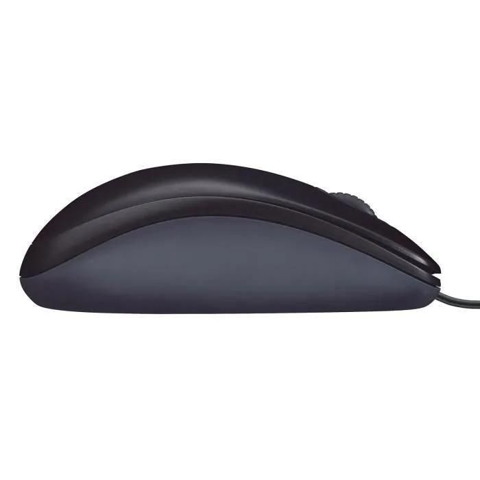 Logitech M90 - Souris - droitiers et gauchers - optique - filaire - USB - 3