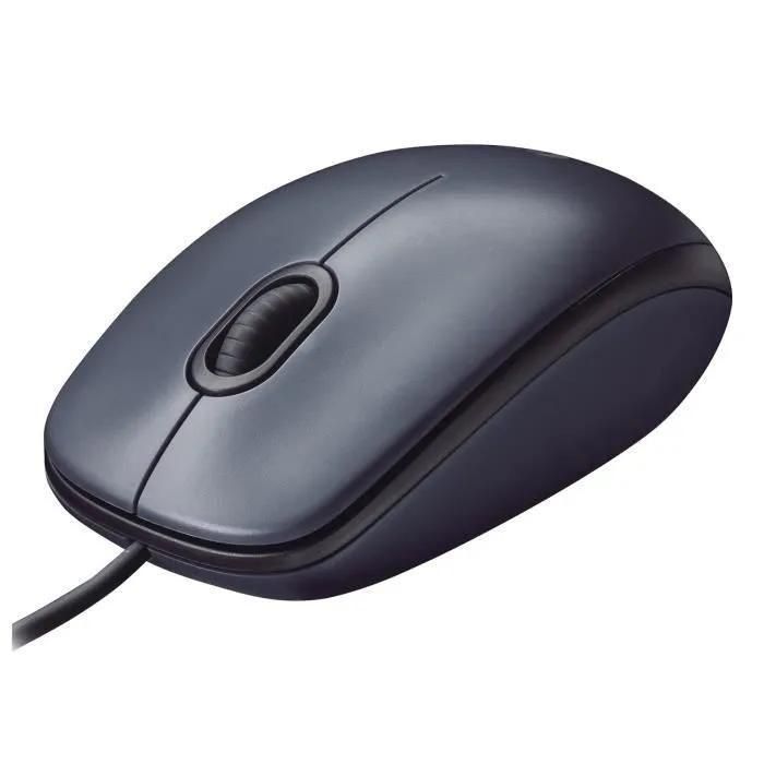 Logitech M90 - Souris - droitiers et gauchers - optique - filaire - USB - 6
