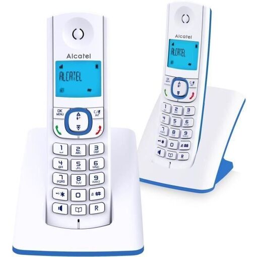 Alcatel Classic F530 Duo - T�l�phone sans fil avec ID d'appelant - DECT - b...