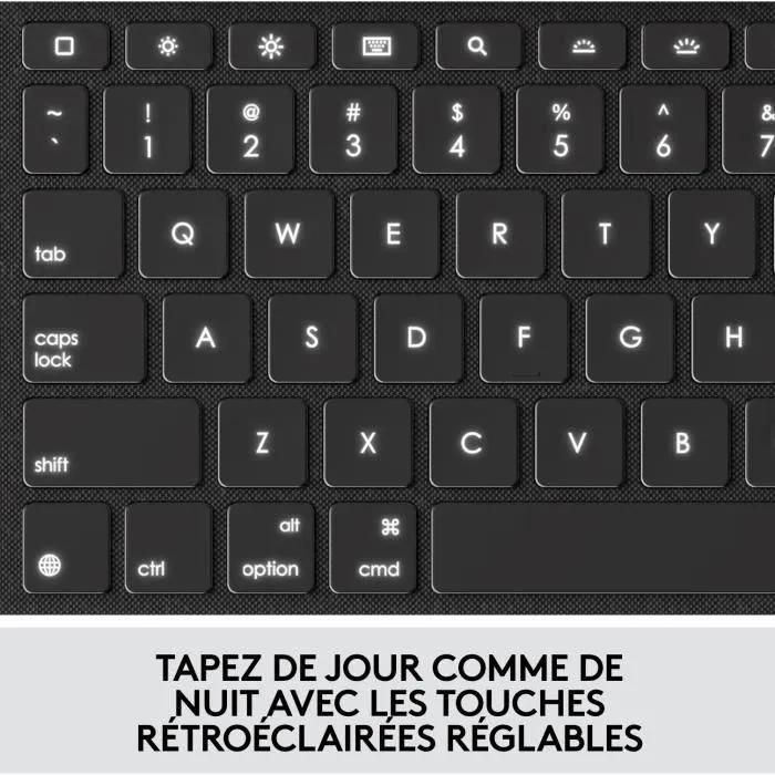 Logitech Combo Touch - Clavier et �tui - avec trackpad - r�tro�clair� - App... - 5