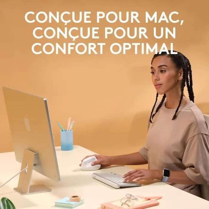 Logitech Lift for Mac - Souris verticale - ergonomique - optique - 6 bouton... - 3