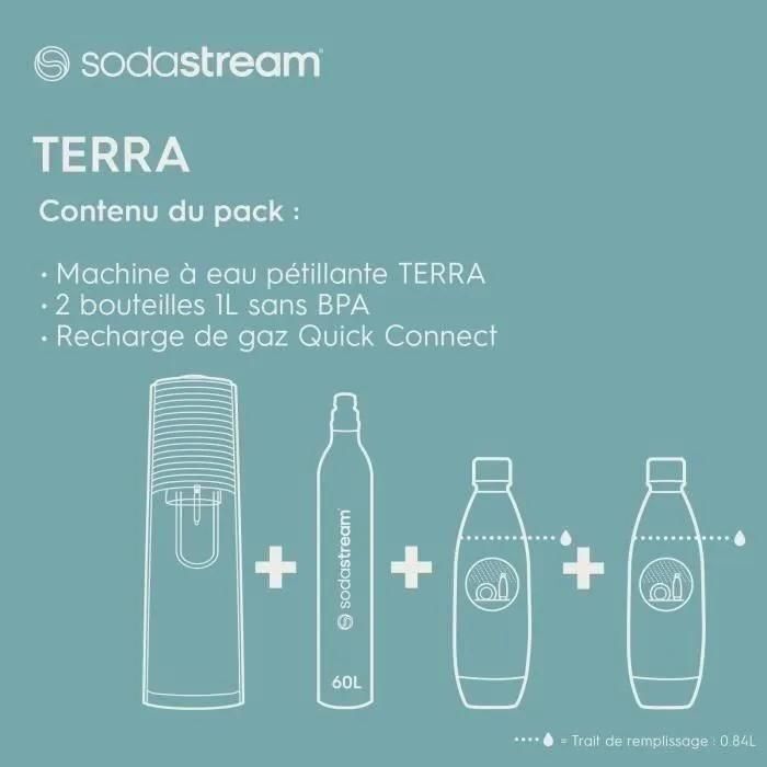 SodaStream TERRA - Machine à soda - blanc - avec 1 cylindre et 1 bouteille - 4