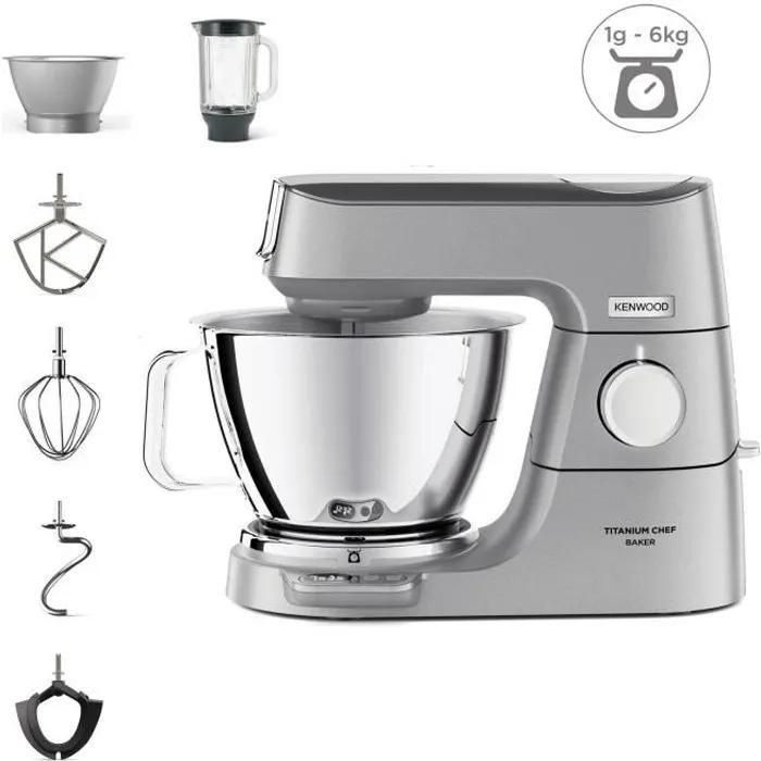 Kenwood Titanium Chef Baker KVC85.124SI - Robot ptissier - 1200 Watt - arg... - 2