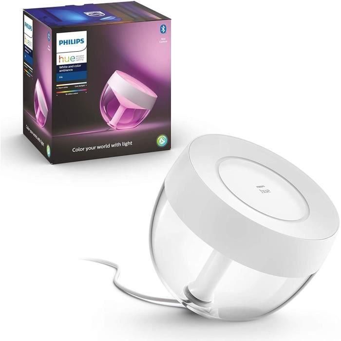 Lampe Connect�e Philips Hue Iris Blanc Transparent