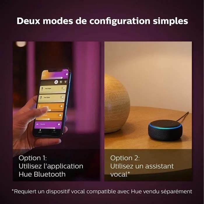 Lampe Connect�e Philips Hue Iris Blanc Transparent - 3