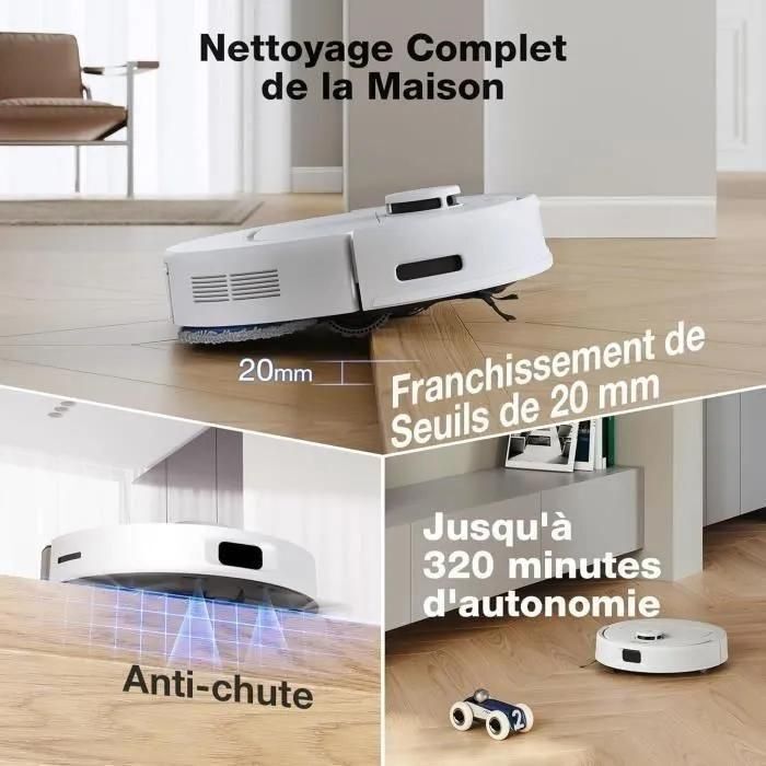 Ecovacs DEEBOT N30 PRO OMNI Blanc - 6