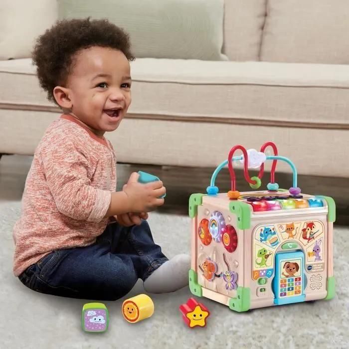 Vtech Baby Cube Nature Interactif Multiactivit� (Jouet Avec Partie Bois Cer... - 4