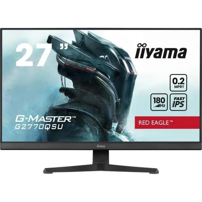 iiyama G-MASTER Red Eagle G2770QSU-B6 - cran LED - jeux - 27' - 2560 x 144...