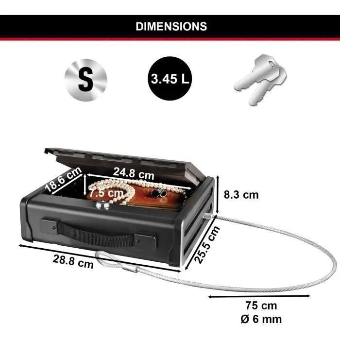 Masterlock Petit coffre PP1KML compact avec sangle - 6
