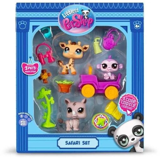 Bandai - Littlest Pet Shop - Pack Safari - 3 Animaux Et Accessoires - Bf005... - 4