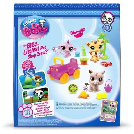 Bandai - Littlest Pet Shop - Pack Safari - 3 Animaux Et Accessoires - Bf005... - 5