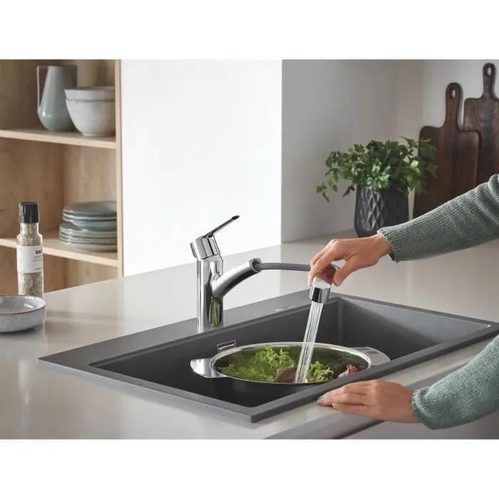 Mitigeur monocommande pour �vier GROHE - Chrom� - 5