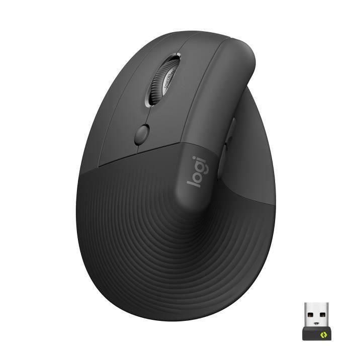 Logitech Lift Left Mouse - Souris ergonomique verticale pour gauchers sans ...