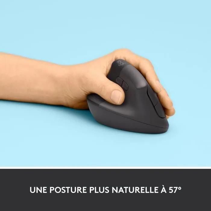 Logitech Lift Left Mouse - Souris ergonomique verticale pour gauchers sans ... - 4