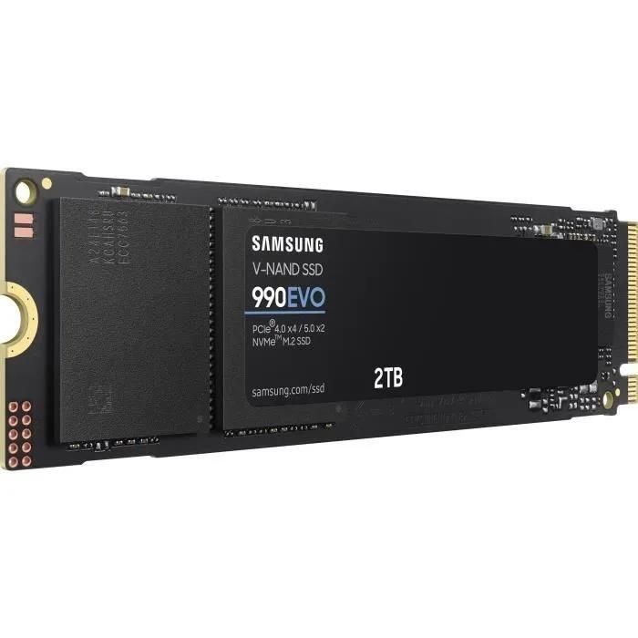 Samsung 990 EVO MZ-V9E2T0BW - SSD - chiffr - 2 To - interne - M.2 2280 - P... - 3