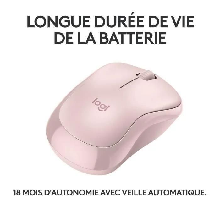 Logitech M240 Silent - Souris - droitiers et gauchers - optique - 3 boutons... - 5