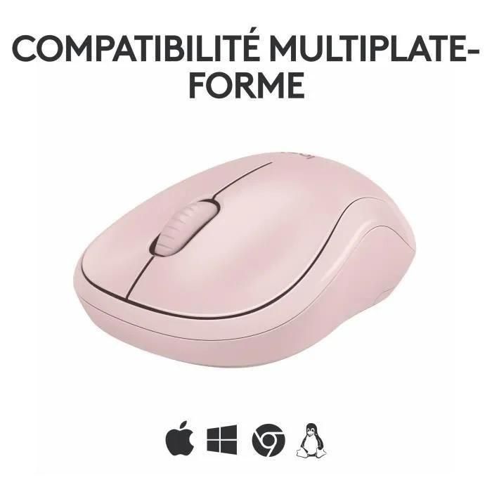 Logitech M240 Silent - Souris - droitiers et gauchers - optique - 3 boutons... - 7
